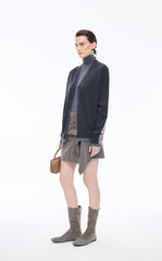 Skirt / JNBY Italian Cotton Twill A-Line Mini Skirt