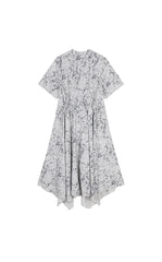 Dress / JNBY Hand-Painted Hydrangea A-Line Dress