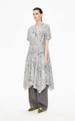 Dress / JNBY Hand-Painted Hydrangea A-Line Dress