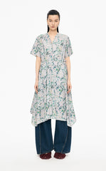 Dress / JNBY Hand-Painted Hydrangea A-Line Dress