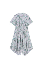 Dress / JNBY Hand-Painted Hydrangea A-Line Dress