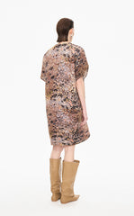 Dress / JNBY Kew Gardens Hand-Painted Pleated Dress