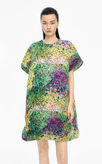 Dress / JNBY Kew Gardens Hand-Painted Pleated Dress