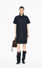 Dress / JNBY Cotton Poplin Short Sleeve Dress