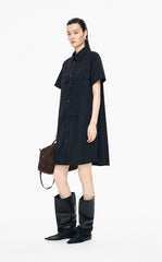 Dress / JNBY Cotton Poplin Short Sleeve Dress