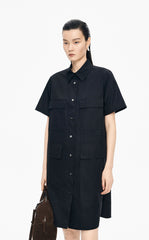 Dress / JNBY Cotton Poplin Short Sleeve Dress