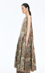 Dress / JNBY Kew Gardens inspired print Sleeveless Cotton Dress