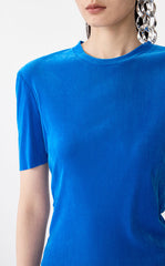 T-Shirt / JNBY Slim Flocked Mesh Tee