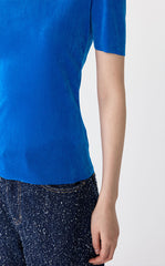 T-Shirt / JNBY Slim Flocked Mesh Tee