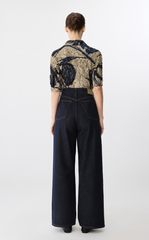 Pants / JNBY Cuffed Denim Wide-Leg Trousers