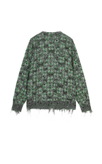 Sweater / JNBY Geometric Oversized Zip-Up Knit Cardigan