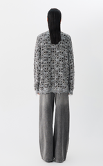 Sweater / JNBY Geometric Patterned Polo Neck Sweater