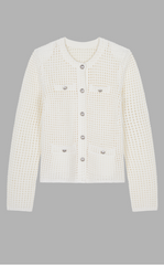 Sweater / JNBY Eco-Friendly Cropped Knit Cardigan