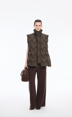 Down Vest / JNBY Oversized Wavy Quilted Down Vest