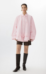 Shirt/JNBY Drawstring Oversized Cotton Poplin Shirt