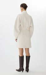 Dress / JNBY Cotton Blend Air-Layer X-Line Long Sleeve Dress