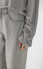 T-shirt / JNBY Tencel-Cashmere Relaxed Fit Long Sleeve T-Shirt