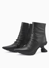 Shoes / JNBY Wool Leather Ankle Boots