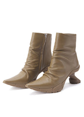 Shoes / JNBY Wool Leather Ankle Boots