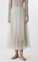 Skirt / JNBY A-Line Tulle Maxi Skirt- 2-in-1 Design