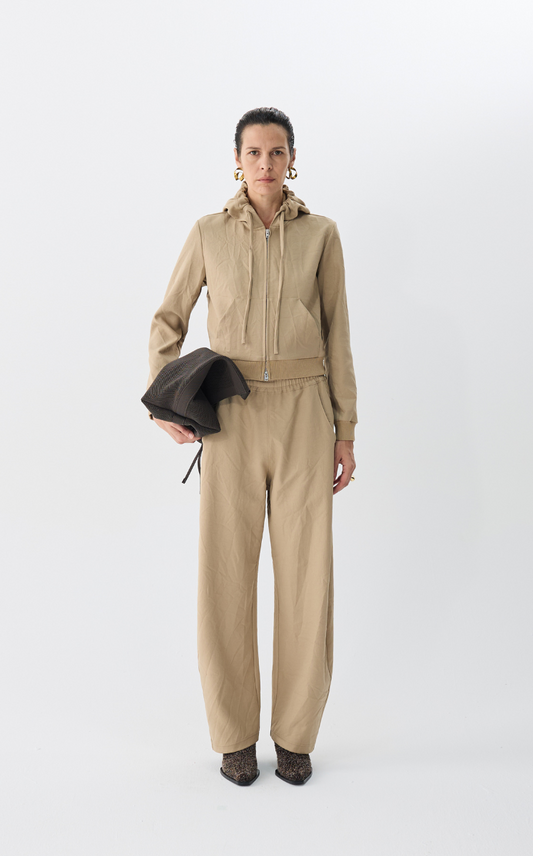 Pants / JNBY Crinkled Twill Drawstring Banana Pants