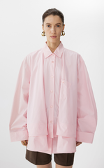 Shirt/JNBY Drawstring Oversized Cotton Poplin Shirt