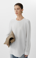 Shirt / JNBY Loose-Fit Silk Power-Spun Top