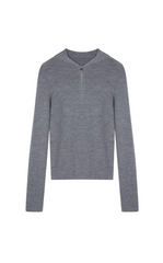 Sweater / JNBY Wool Slim Fit Half-Zip Hooded Pullover