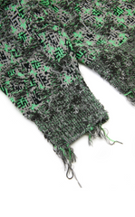 Sweater / JNBY Geometric Oversized Zip-Up Knit Cardigan