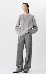 Sweater / JNBY Raglan-Sleeve Cardigan with Chinese Button Closure