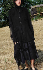 Shirt / JNBY Oversize Silk Organza Blouse