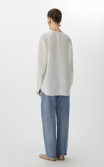 Shirt / JNBY Loose-Fit Silk Power-Spun Top