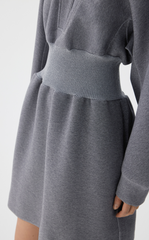 Dress / JNBY Cotton Blend Air-Layer X-Line Long Sleeve Dress