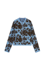 Sweater / JNBY Peony Jacquard Knit Short Cardigan