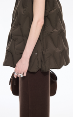Down Vest / JNBY Oversized Wavy Quilted Down Vest