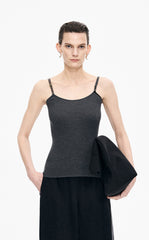 Sweater / JNBY Ribbed Slim Fit Merino Wool Tank Top