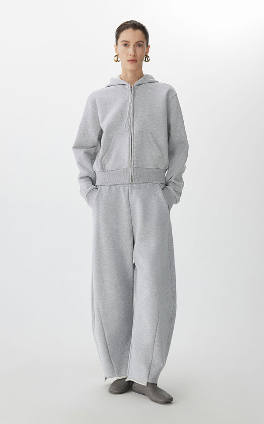 Pants / JNBY Raw Hem Cotton Terry Banana Pants