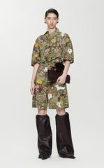 Shorts / JNBY Floral Print Straight Cotton Shorts