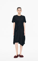 Dress / JNBY Cupro A-Line Short Sleeve Dress
