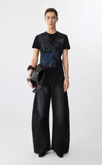 T-shirt / JNBY Playful Cat Graphic Cotton T-Shirt