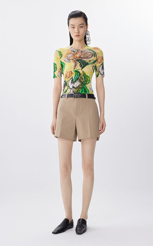 T-Shirt / JNBY Fitted Floral Art Tee