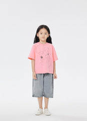 T-Shirt / jnby by JNBY Loose Fit Print Bunny Short Sleeve T-Shirt (100% Cotton)