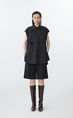 Shirt / JNBY Sleeveless Shirt with Chinese Button Closure