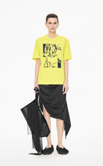 Skirt / JNBY Mid-Length Cotton Tencel Skirt