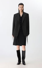 Blazer / JNBY Luxe Lace-Trimmed Wool Blazer