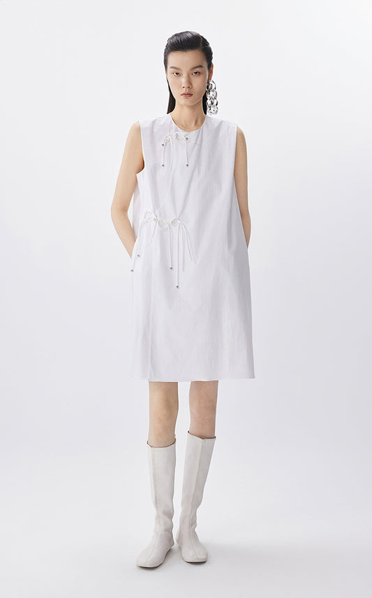 Dress / JNBY Oversized Dress with Chinese Button Closure