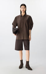 Shirt / JNBY Oversized Cotton-Silk Shirt