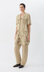 Dress / JNBY Eco V-Neck Short Sleeve Dress