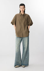 Shirt / JNBY Oversized A-line Cotton Shirt