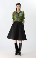 Skirt / JNBY A-Line Hybrid Midi Skirt